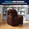 Flash Furniture Kids Recliner, 26" to 39" x 28", Upholstery Color: Brown BT-7985-KID-BRN-LEA-GG - alternate 6